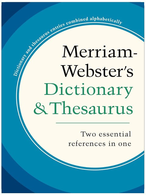 Merriam-Webster's Dictionary and Thesaurus, Newest Edition, Trade Paperback