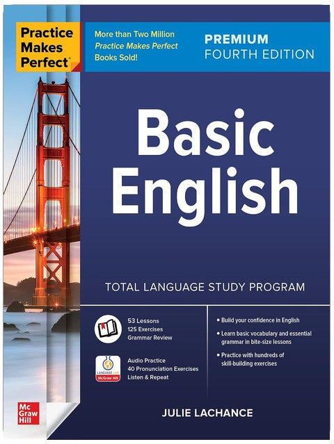 Practice Makes Perfect: Basic English, Premium Fourth Edition
