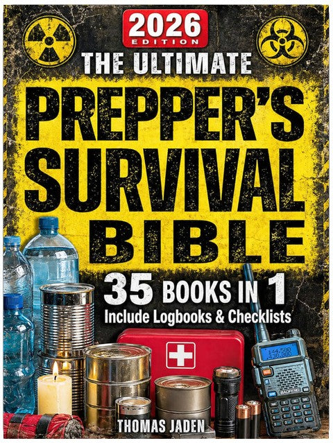The Ultimate Prepper's Survival Bible: 35 in 1: Your Complete Guide to Surviving Any Crisis with Expert Strategies for Prepping, Gear, First Aid, Food Storage, Water Filtration, Self Defense & More
