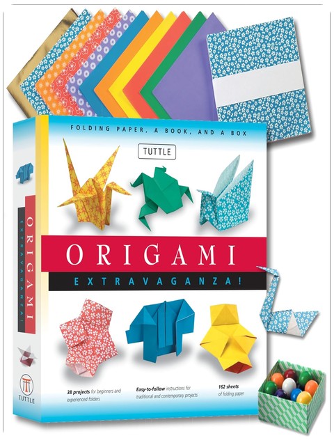 Origami Extravaganza! Folding Paper, a Book, and a Box: Origami Kit Includes Origami Book, 38 Fun Projects and 162 Origami Papers: Great for Both Kids and Adults