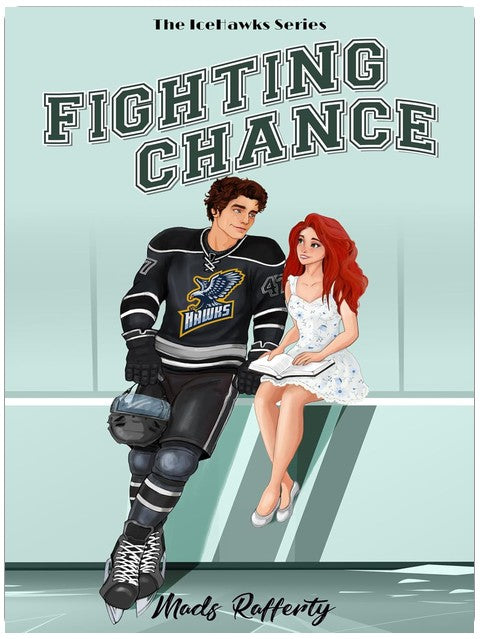 Fighting Chance: A Single Dad x Nanny Ice Hockey Romance (IceHawks Book #2)