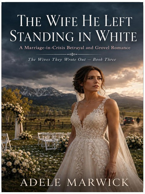 The Wife He Left Standing in White: A Marriage-in-Crisis Betrayal and Grovel Romance (The Wives They Wrote Out Book 3)