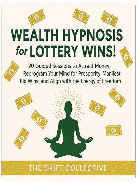 Wealth Hypnosis for Lottery Wins!: 20 Guided Sessions to Attract Money, Reprogram Your Mind for Prosperity, Manifest Big Wins, and Align with the Energy of Financial Freedom