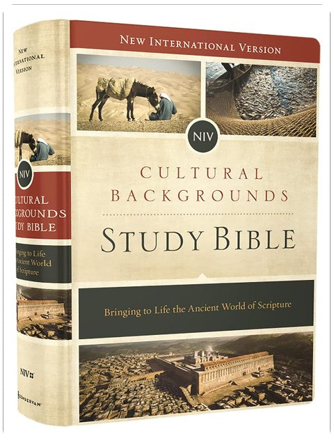 NIV, Cultural Backgrounds Study Bible (Context Changes Everything), Hardcover, Red Letter: Bringing to Life the Ancient World of Scripture