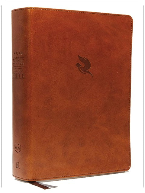 NKJV, Spirit-Filled Life Bible, Third Edition, Leathersoft, Brown, Red Letter, Comfort Print: Kingdom Equipping Through the Power of the Word
