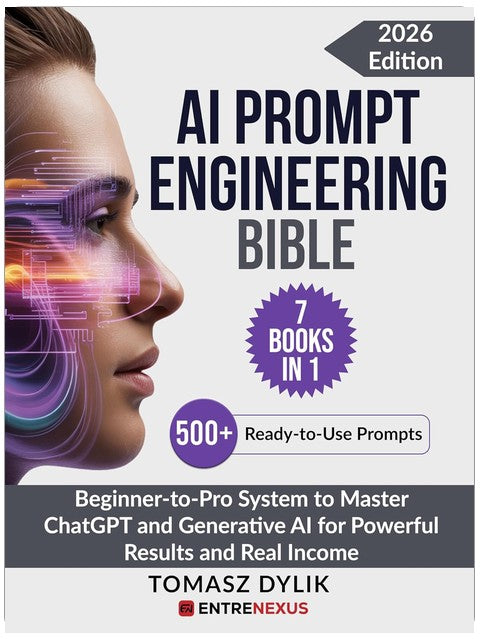 AI Prompt Engineering Bible (7 Books in 1): Beginner-to-Pro System to Master ChatGPT and Generative AI for Powerful Results and Real Income (The Generative AI Creator Series)