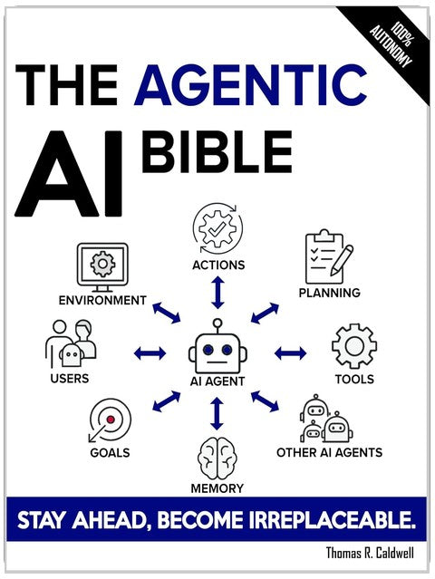 The Agentic AI Bible: The Complete and Up-to-Date Guide to Design, Develop, and Scale Goal-Driven, LLM-Powered Agents that Think, Execute and Evolve