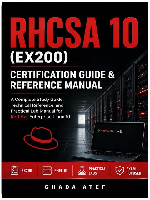 RHCSA 10 (EX200) Certification Guide & Reference Manual: A Complete Study Guide, Technical Reference, and Practical Lab Manual for Red Hat Enterprise Linux 10 (The Red Hat Path Series)