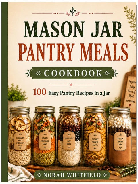 Mason Jar Pantry Meals Cookbook: 100 True Just-Add-Water Recipes for Shelf-Stable Breakfasts, Soups, Rice Bowls, Pasta Meals, Camping Food, and Emergency Food Storage (The Mason Jar Method Series)