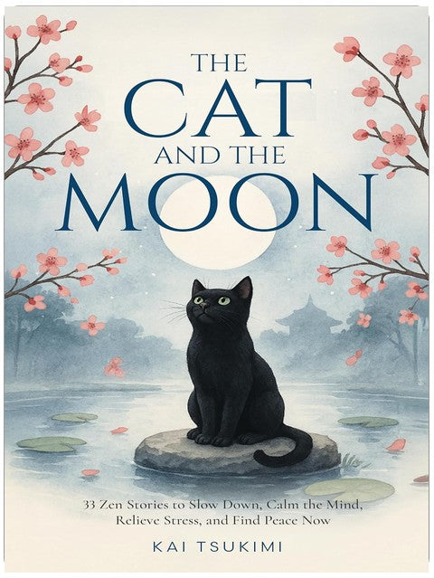 The Cat and The Moon - 33 Zen Stories: Slow Down, Calm the Mind, Relieve Stress, and Find Peace Now - Includes Reflections for Beginners (Zen Tales Book 1)