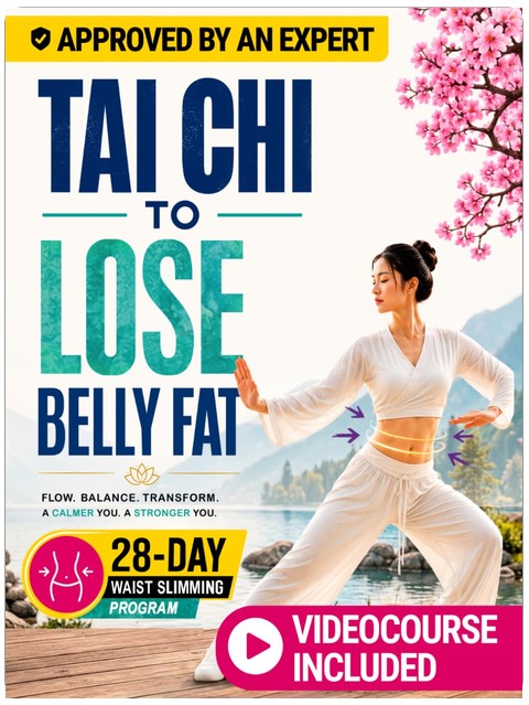 Tai Chi to Lose Belly Fat: A Beginner-Friendly 28-Day Waist Slimming Program with Gentle Low-Impact Exercises, Step-by-Step Guidance, Hand-Drawn ... Leaner Waistline (Tai Chi Slim & Tone)