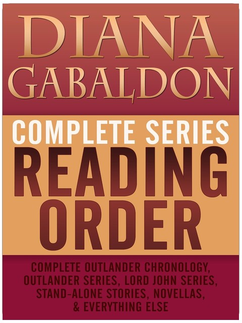 DIANA GABALDON COMPLETE SERIES READING ORDER: Entire Outlander universe in reading order, Outlander series only, Lord John Grey series, short stories, novellas, all non-fiction, and more!