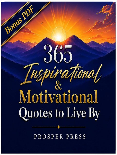 365 Inspirational & Motivational Quotes to Live By: Daily Wisdom to Inspire Personal Growth, Resilience, Positivity, and Mindfulness