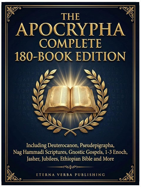 The Apocrypha Complete 180-Book Edition: Including Deuterocanon, Pseudephigrapha, Nag Hammadi Scriptures, Gnostic Gospels, 1-3 Enoch, Jasher, Jubilees, Ethiopian Bible and More