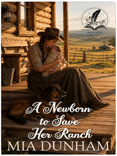 A Newborn to Save Her Ranch: A Historical Western Romance Novel (Western Hearts United)