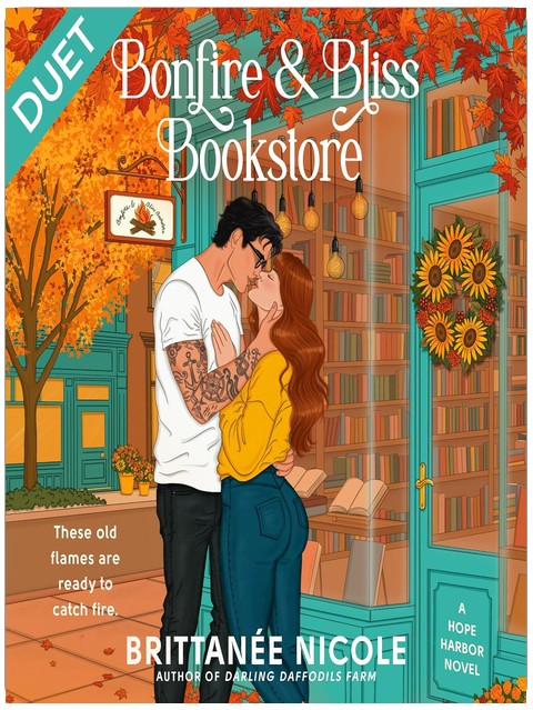 Bonfire and Bliss Bookstore (A Hope Harbor Novel): A Cozy Fall Romance
