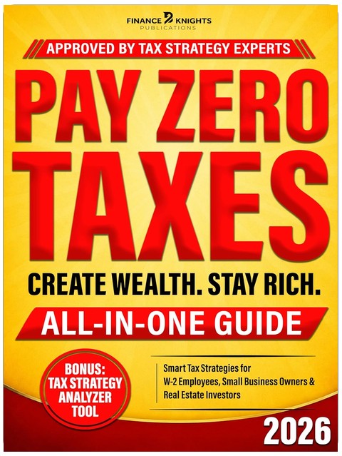 Pay Zero Taxes (All-in-One): Create Massive Wealth and Stay Rich by Legally Lowering and Eliminating Your Taxes. Smart Tax Strategies for W-2 Employees, Small Business Owners & Real Estate Investors.