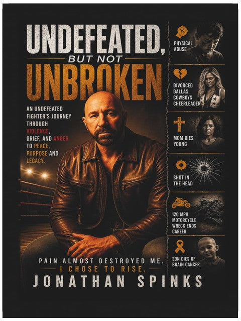 Undefeated But Not Unbroken: An Undefeated Fighters Journey through Violence, Grief, and Anger to Peace, Purpose and Legacy.