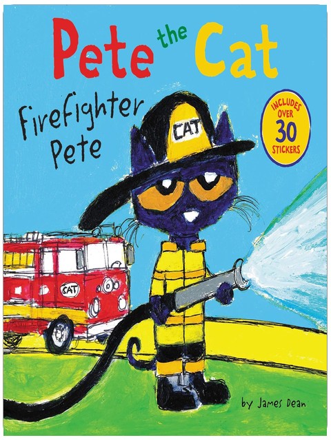 Pete the Cat: Firefighter Pete: Includes Over 30 Stickers! – An Exciting Story About a Field Trip and Saving the Day for Kids (Ages 4-8)