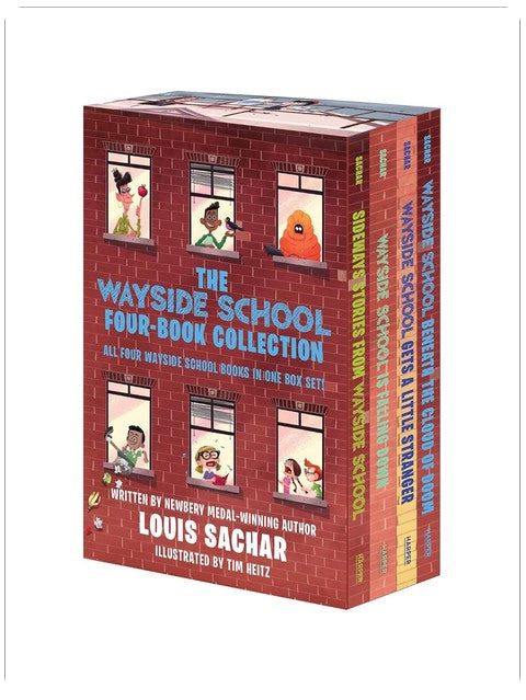 The Wayside School 4-Book Box Set: Sideways Stories from Wayside School, Wayside School Is Falling Down, Wayside School Gets a Little Stranger, Wayside School Beneath the Cloud of Doom