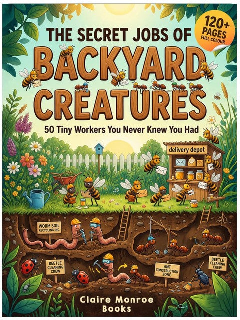 The Secret Jobs of Backyard Creatures For Kids Aged 6 to 10: An Illustrated Fun Animal Encyclopedia To Learn About Nature (Secret Animal Jobs)