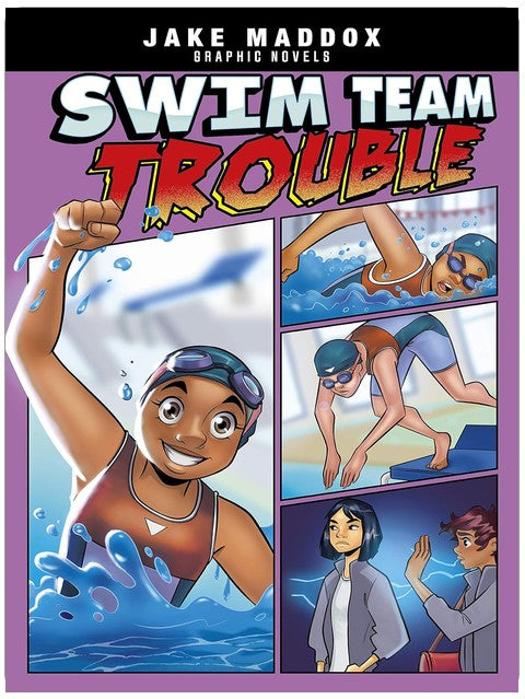 Swim Team Trouble (Jake Maddox Graphic Novels)