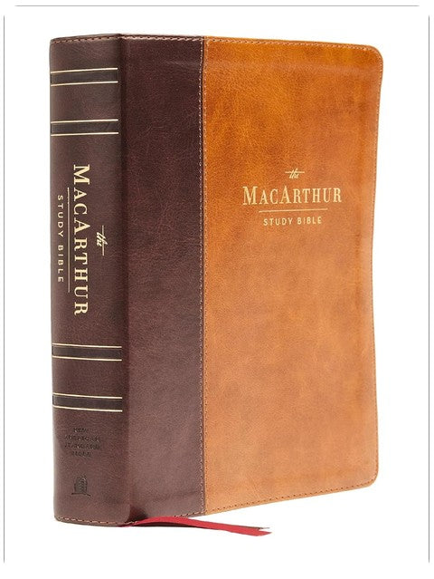 NASB, MacArthur Study Bible, Brown Leathersoft, 1995 Text, Comfort Print: Unleashing God's Truth One Verse at a Time (Holy Bible, New American Standard Bible)
