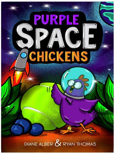 Purple Space Chickens (Purple Space Chickens: Dyslexia-Friendly Chapter Books for Kids Ages 6-10 Book 1)