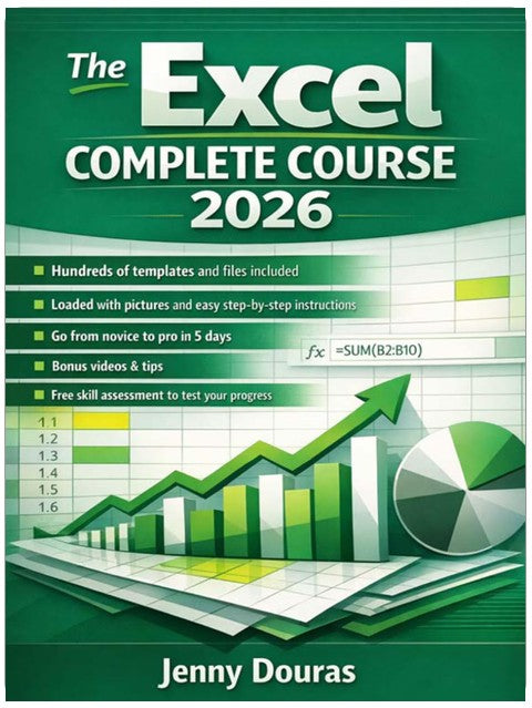 The Excel Complete Course: From the Very Basics to Advanced Features, Formulas, Functions, Macros, Charts, and PivotTables, with over 1000 images and step-by-step instructions