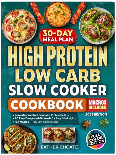 High Protein Low Carb Slow Cooker Cookbook: Craveable Comfort Food with Protein Built In—Easy Dump-and-Go Meals for Busy Weeknights with Full Macros and Truly Low-Carb Recipes