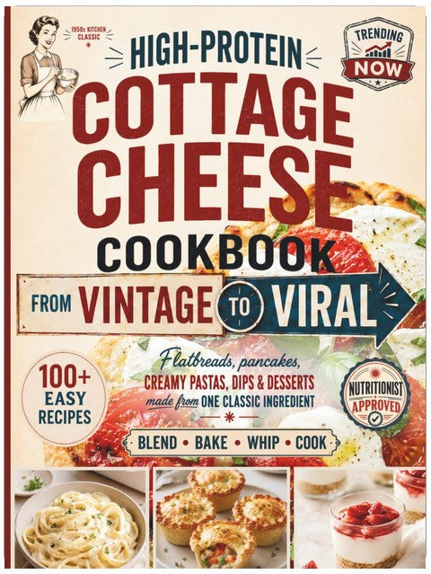 High-Protein Cottage Cheese Cookbook: From Vintage to Viral - 100+ Easy Recipes That Turn the Internet’s Favorite Ingredient into Real Breakfasts, Dinners & Desserts (Vintage Revival)