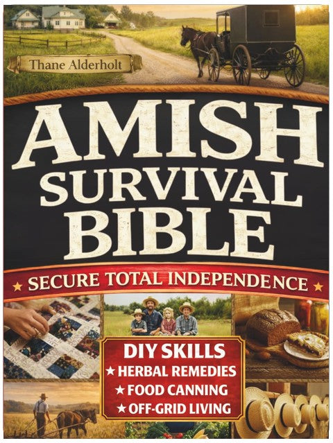 Amish Survival Bible: The Lost Book to Escape Modern Civilization & Secure Total Independence Before Any Crisis Strike - DIY Skills, Herbal Remedies, Food Canning, Off-Grid Living & More