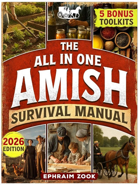 The All In One Amish Survival Manual: Break Free From Modern Society & Become 100% Self-Sufficient With DIY Projects, Homesteading, Canning, Off-Grid Living, Survival Skills & Herbal Home Remedies