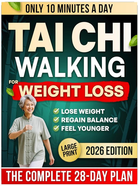10-Minute Tai Chi Walking for Weight Loss: A Gentle 28-Day Step-by-Step Plan for Seniors to Regain Balance, Feel Younger & Lose Weight Without Joint Pain or Extreme Dieting