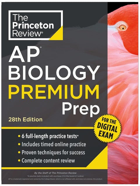 Princeton Review AP Biology Premium Prep, 28th Edition: 6 Practice Tests + Digital Practice Online + Content Review (College Test Preparation)