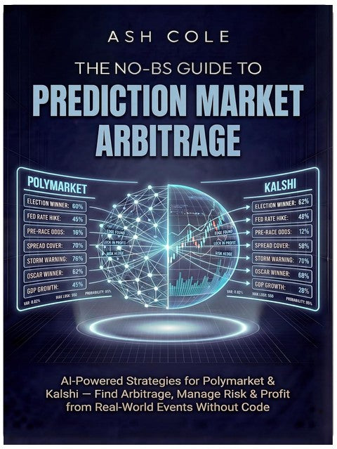The No-BS Guide to Prediction Market Arbitrage: AI-Powered Strategies for Polymarket & Kalshi — Find Arbitrage, Manage Risk & Profit from Real-World Events ... Code (The No-BS AI Playbooks Book 5)